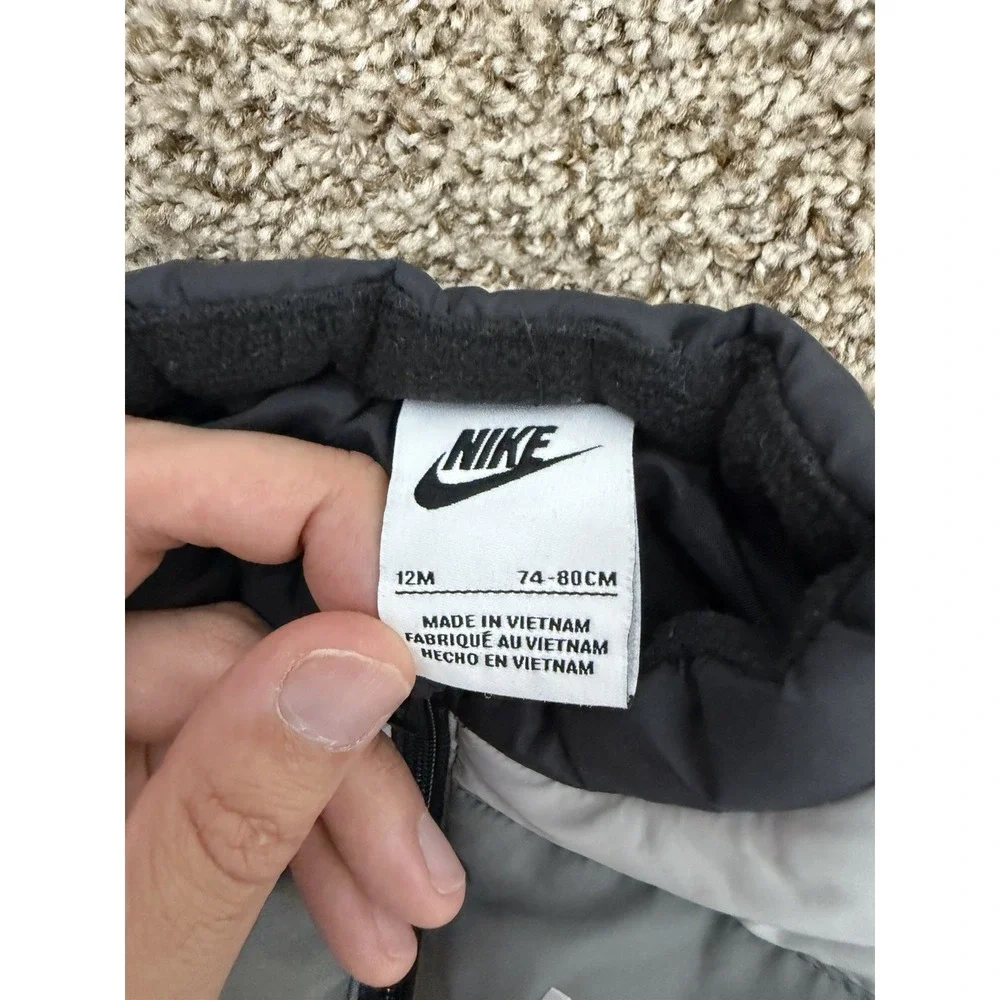 Nike Toddler Puffer Vest Black Fall‎ Outerwear Unisex Kids Size 12 Months